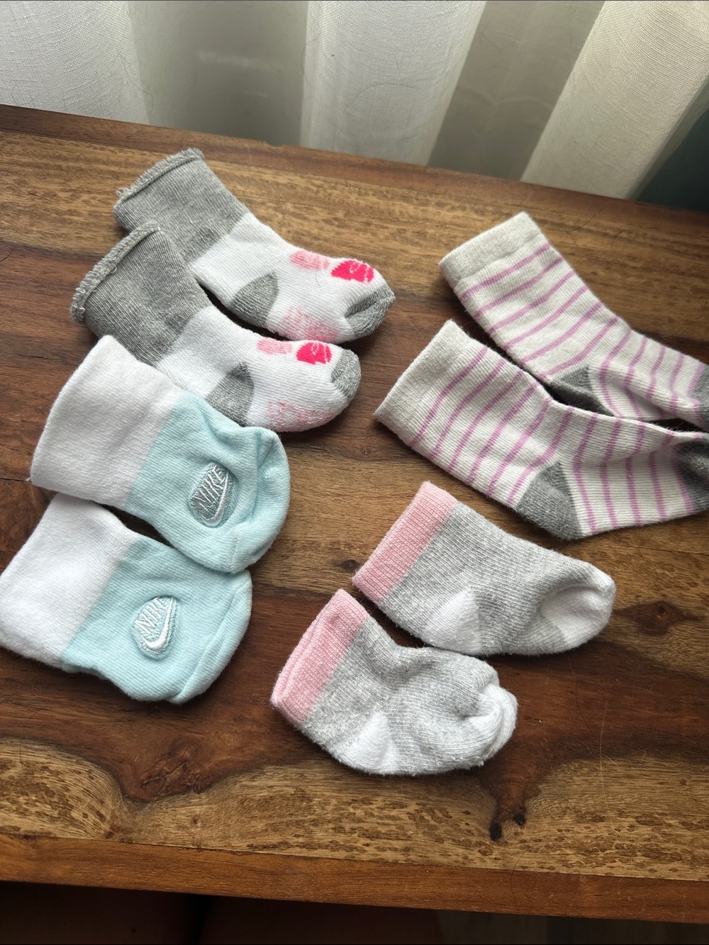 Baby Sock Bundle - Pastel Pink, Gray, Mint